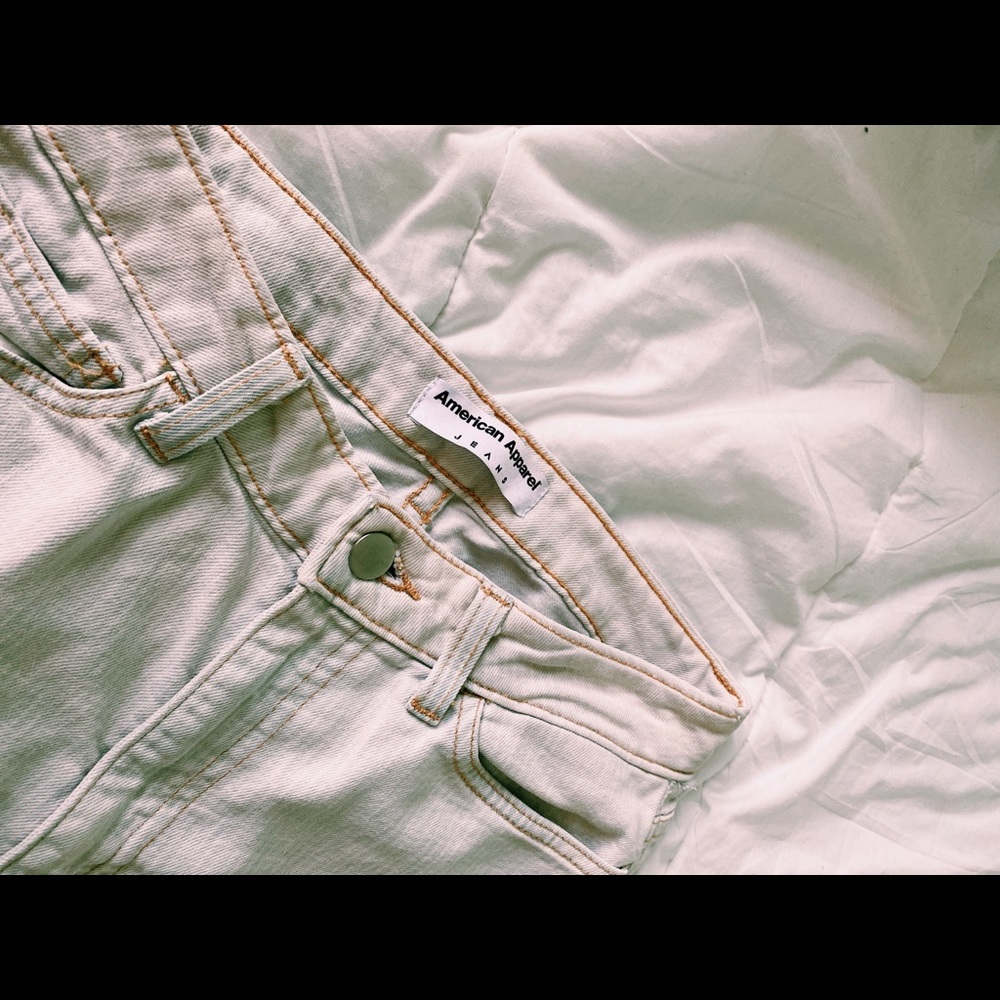 American Apparel Bull Denim High-waisted Jean